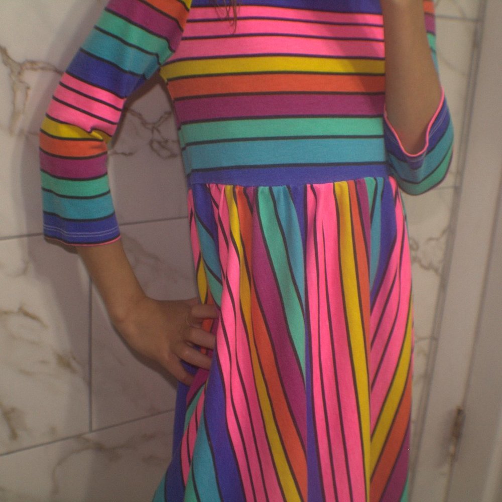 Striped childrens dress